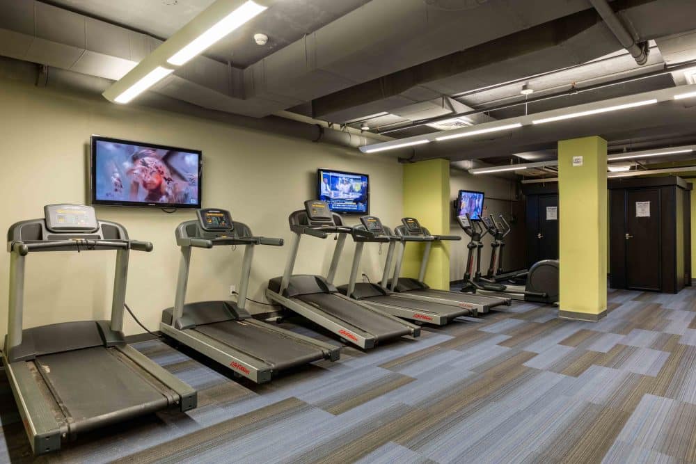 valentine commons off campus apartments just steps from nc state university fitness center treadmills cardio machines